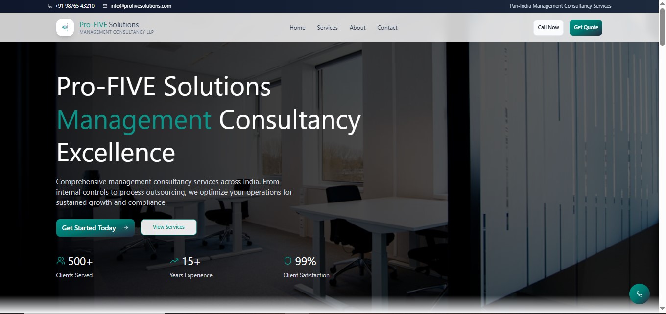 Management Consulting Website